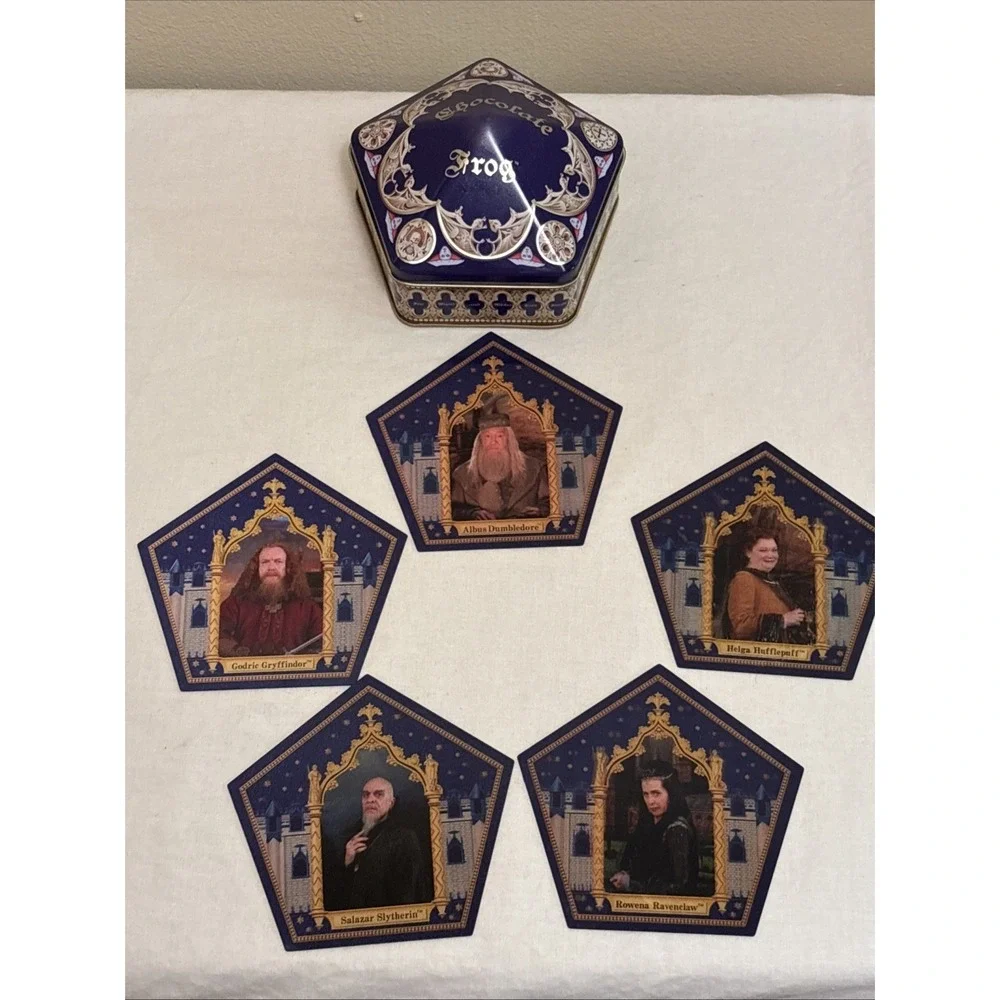 Warner Bros Harry Potter Chocolate Frog Trading Cards Collectible Tin Box Set